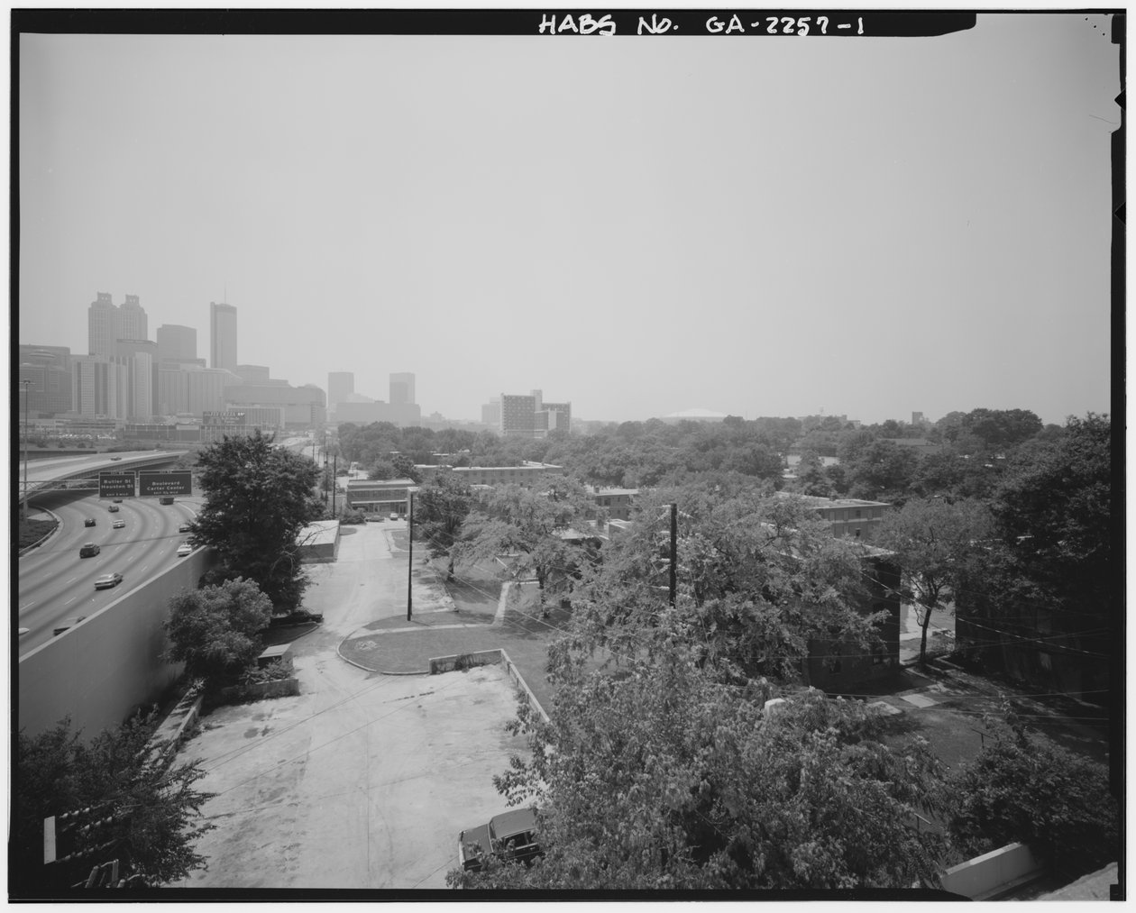 Techwood Homes (Public Housing), avgränsad av North Avenue, Parker Street, William Street & Lovejoy Street, Atlanta, Fulton County, GA (s/v foto) av American Photographer