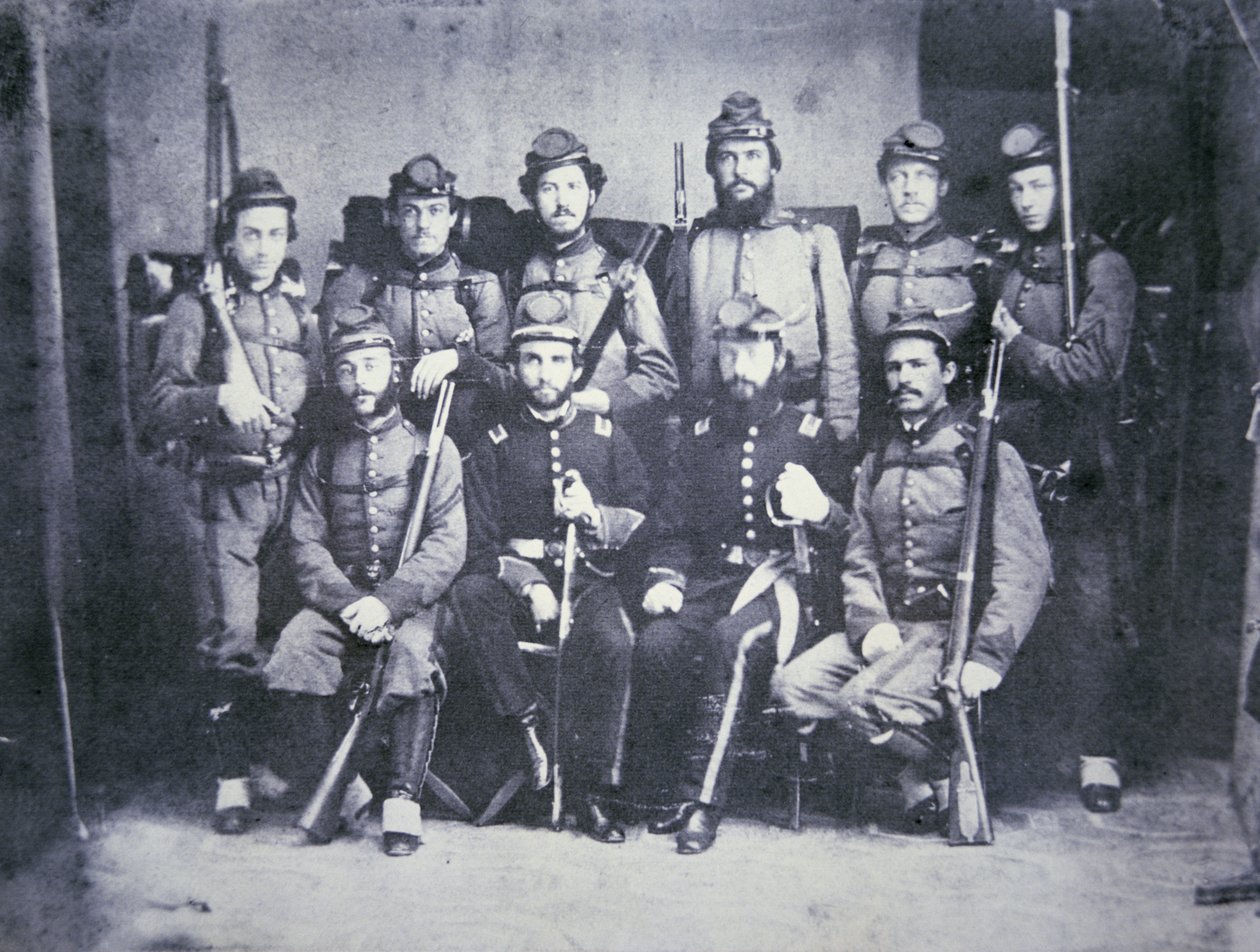 Charleston Zouave-kadetterna från den konfedererade armén av American Photographer