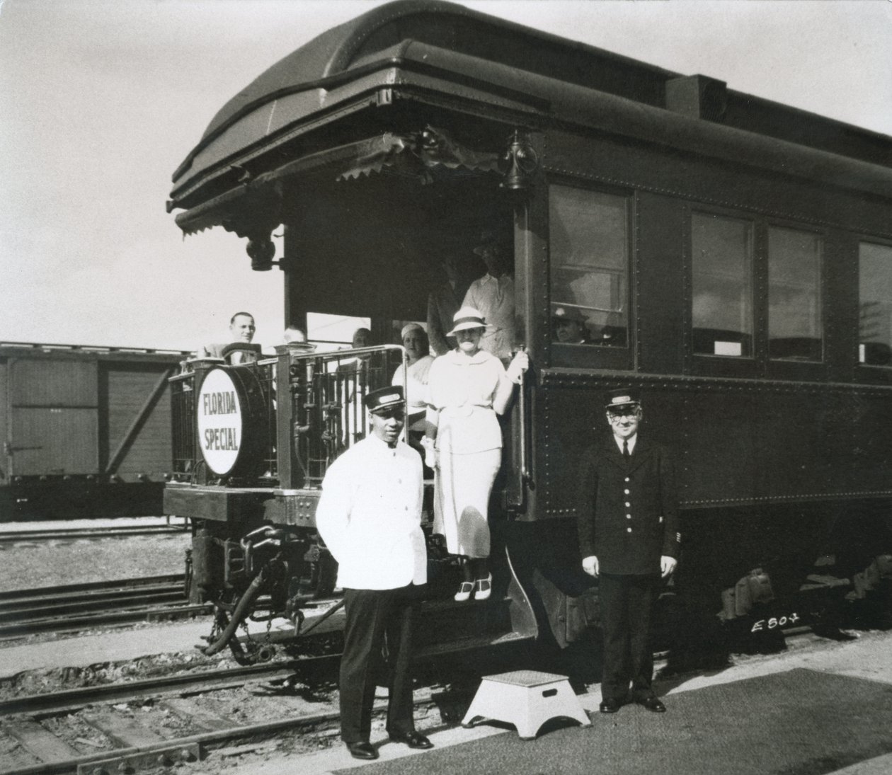 Observationsbilen för all-Pullman lyxen "Florida Special" från Florida East Coast Railway, New York till Miami av American Photographer