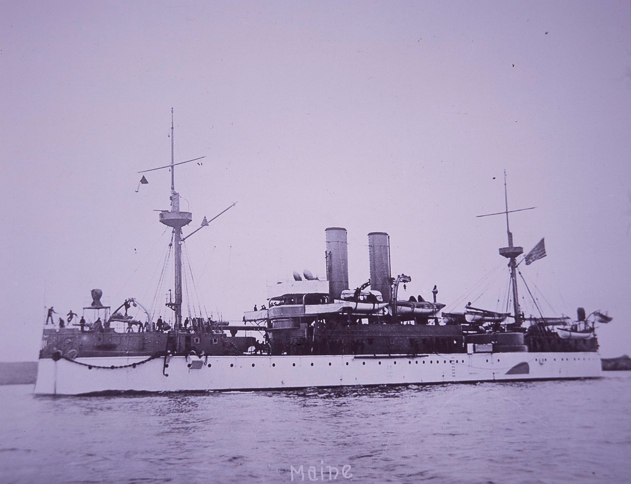 USS Maine, senare sänkt i Havannas hamn av American Photographer