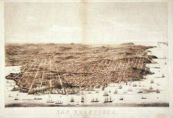 Ett fågelperspektiv över San Francisco av American School