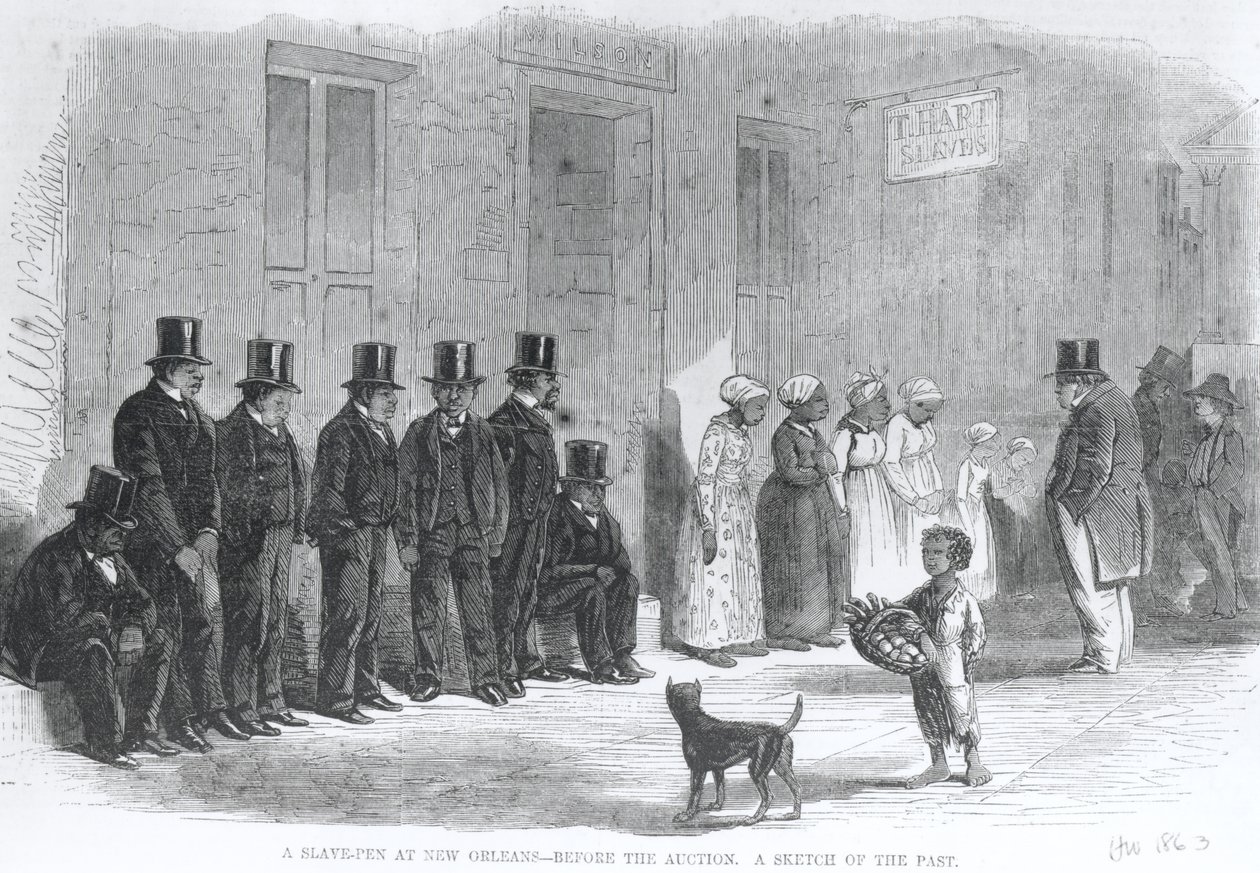 A Slave-Pen at New Orleans - Before the Auction, från 