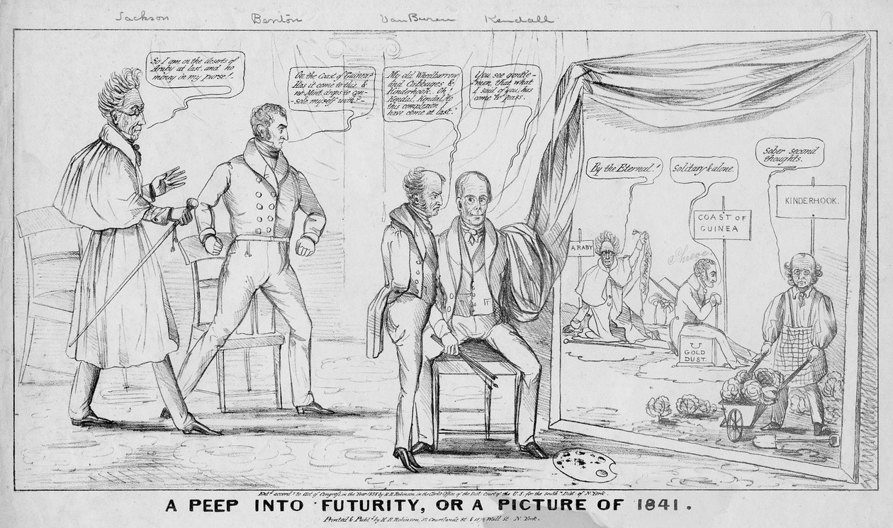 En titt in i framtiden, eller, en bild av 1841, publicerad av MR Robinson, New York, 1838 av American School