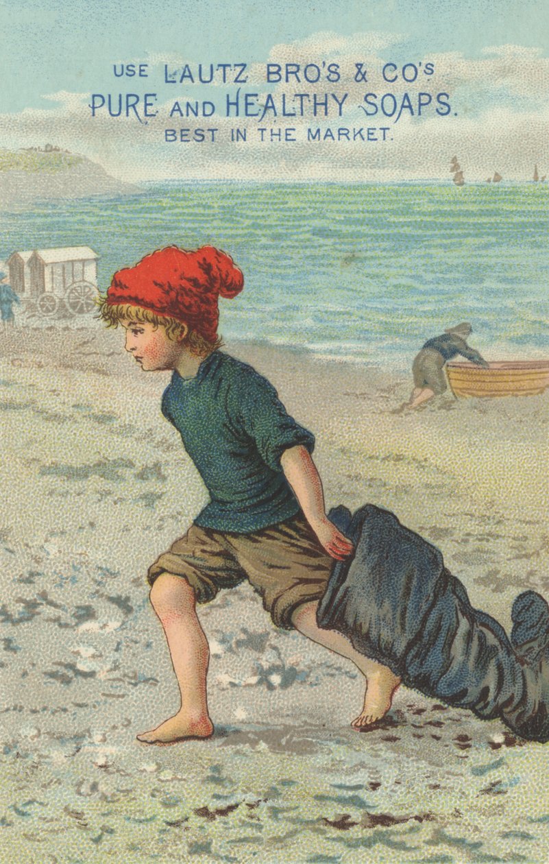 Annons för Lautz Bros & Cos Pure and Healthy Soaps, c.1880 av American School