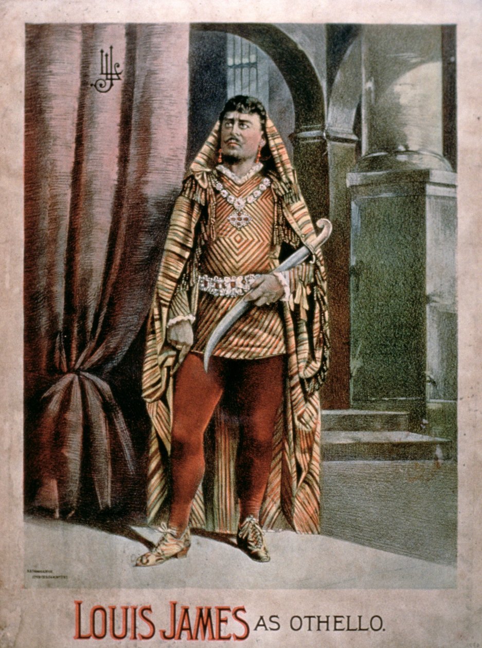 Annons för Louis James As Othello av American School