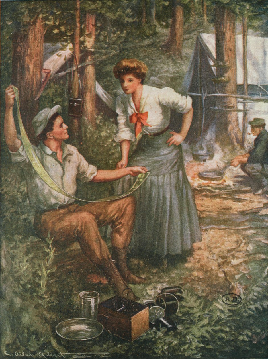 Annons för celluloidfilm, 1901 av American School