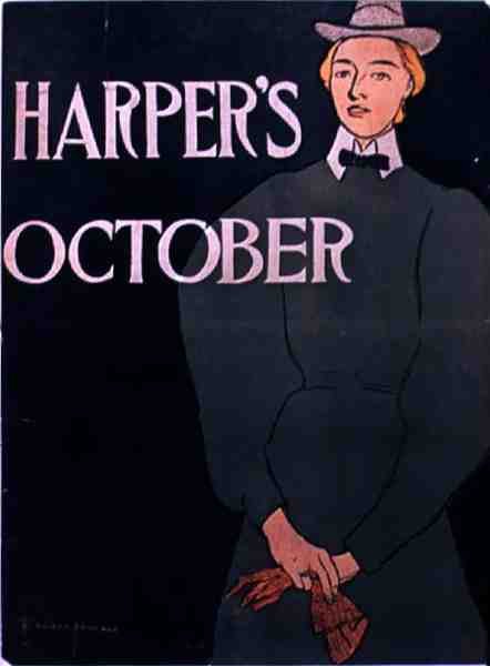 Annons för oktoberupplagan av Harper
