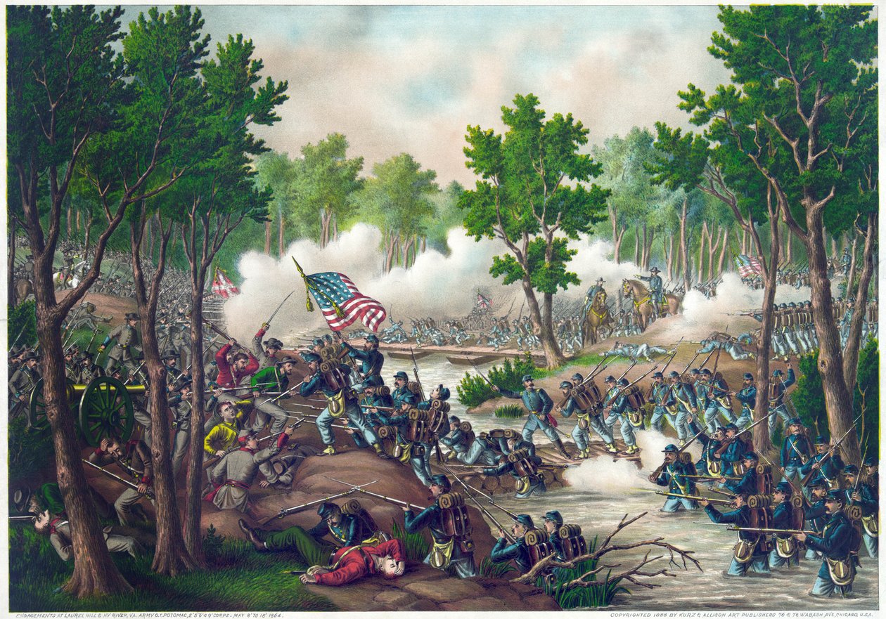 Amerikanska inbördeskriget (1861-1865): slaget vid Spotsylvania Court House 9-12 maj av American School
