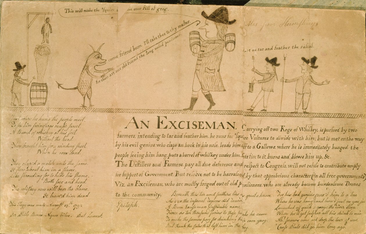 An Exciseman, ca 1790 (teckning) av American School