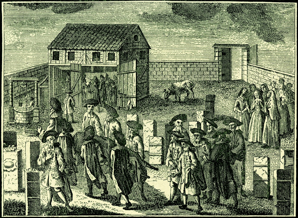 Ashkenazi-judisk begravning, från "The Jewish Encylopedia av American School