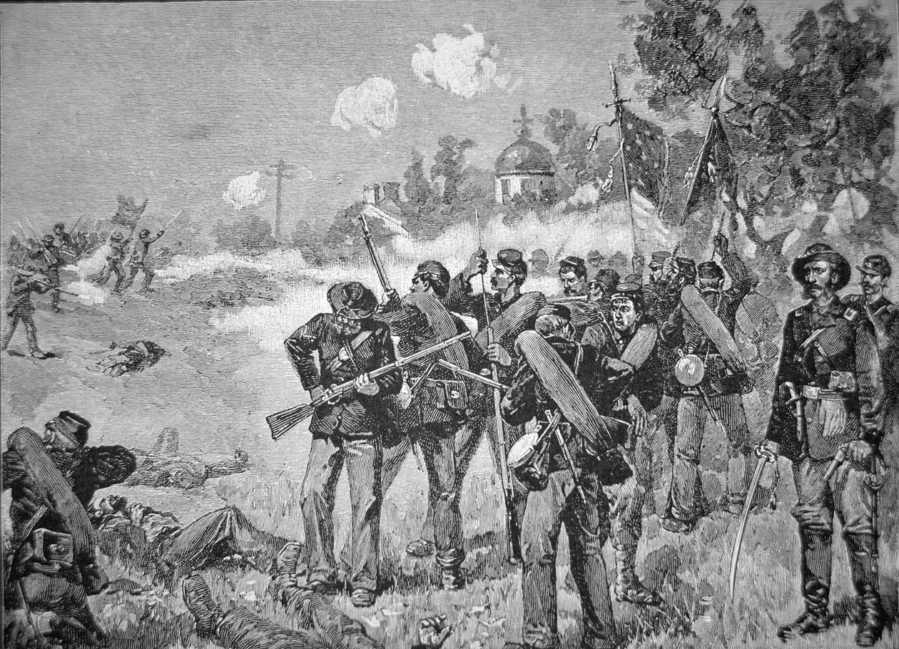 Slaget vid Gettysburg, på nära håll den första dagen av American School