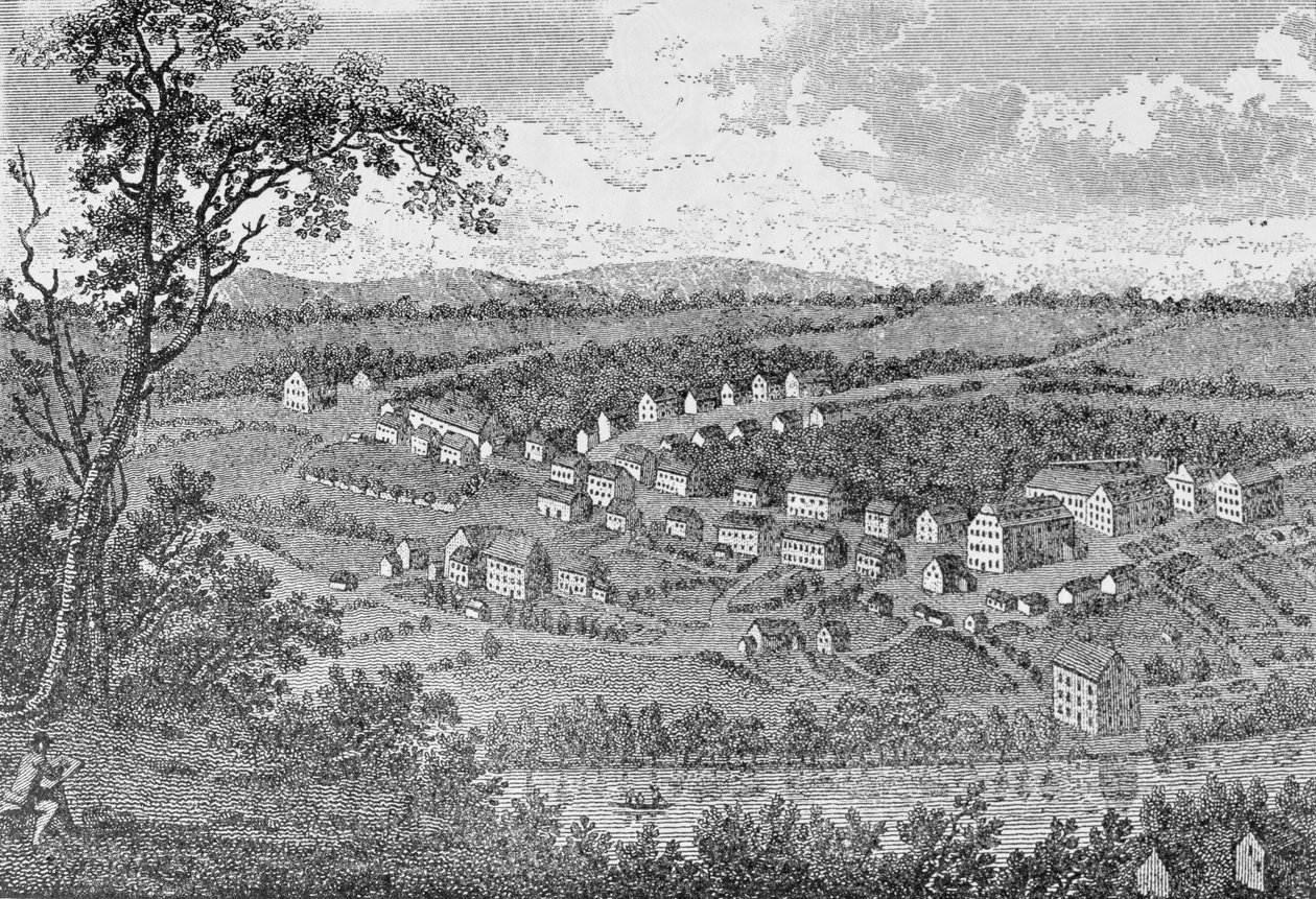 Bethlehem, en mährisk bosättning i Pennsylvania, från 