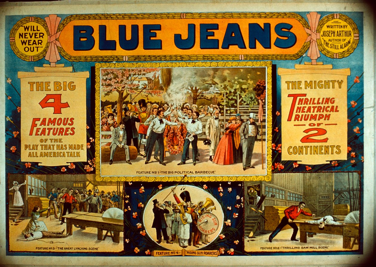Blå jeans, ca 1890 av American School