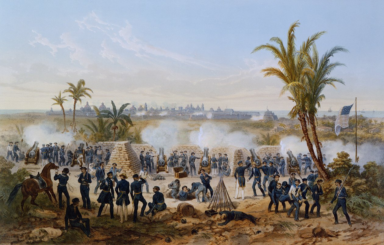 Bombardment of Veracruz, March 1847  av American School