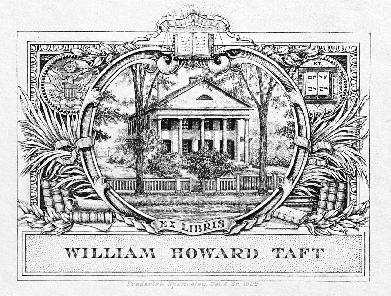 Bokskylt av president William H. Taft (1857-1930) 1909 (tryckt) av American School