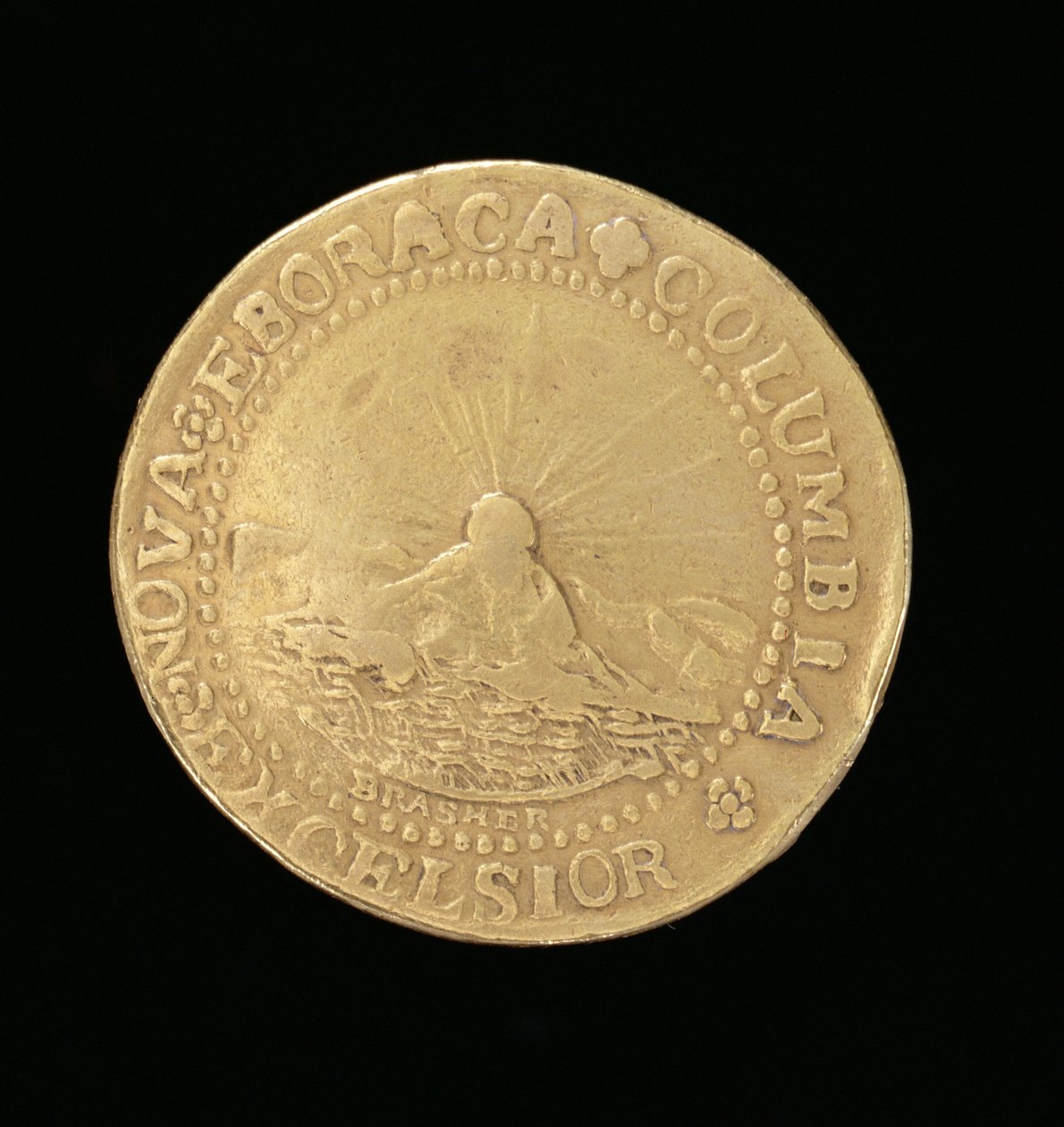 Brasher Doubloon, New York, 1787 (guld) (se även 343637) av American School
