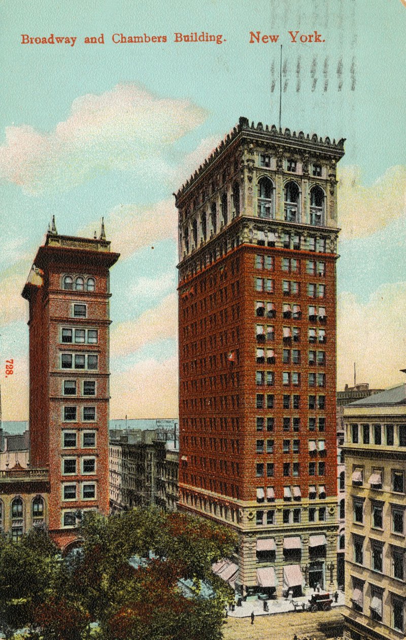Broadway and Chambers Building, New York, ca 1900-09 av American School