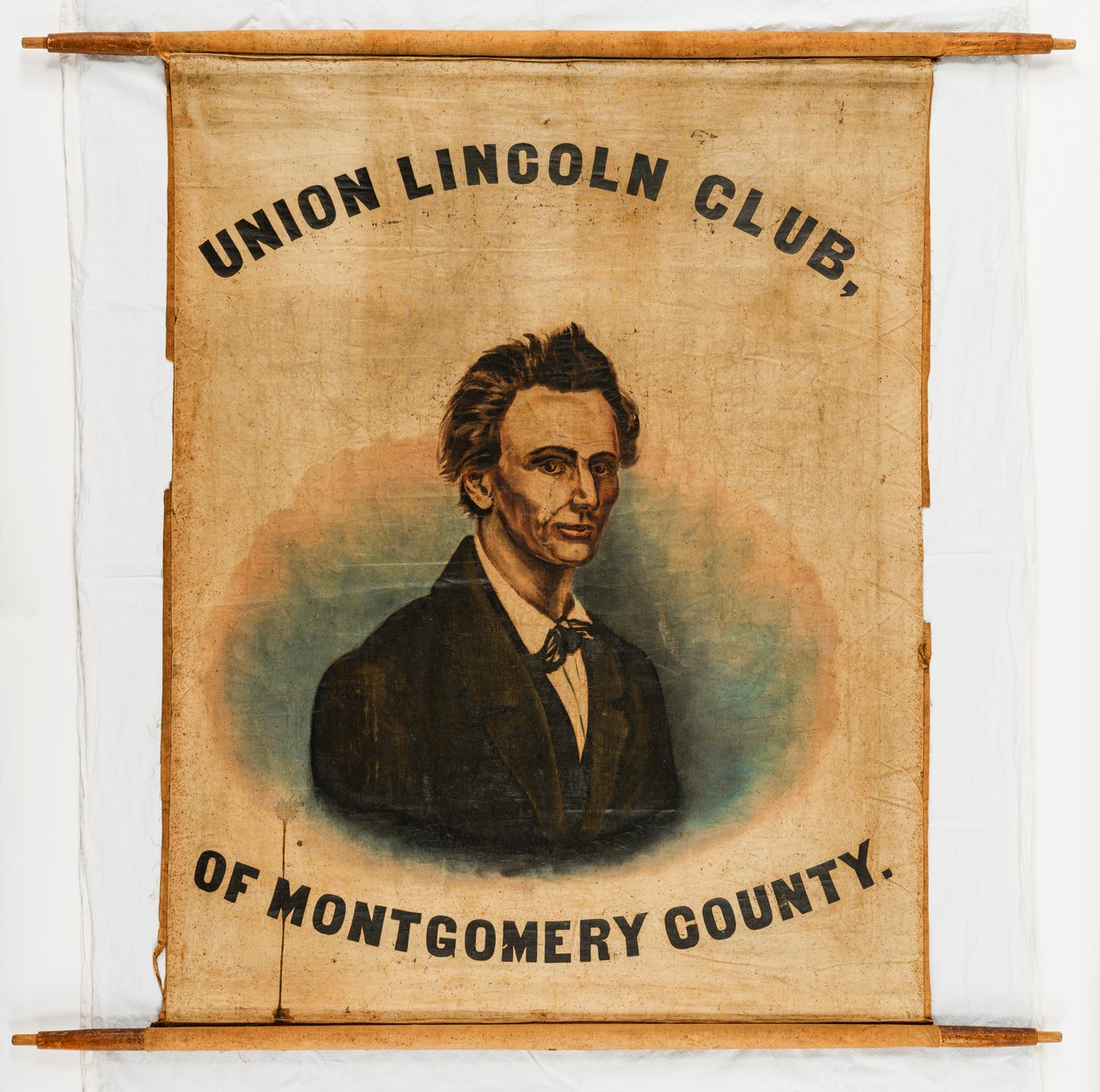 Kampanjbanner för Abraham Lincoln, Montgomery County av American School