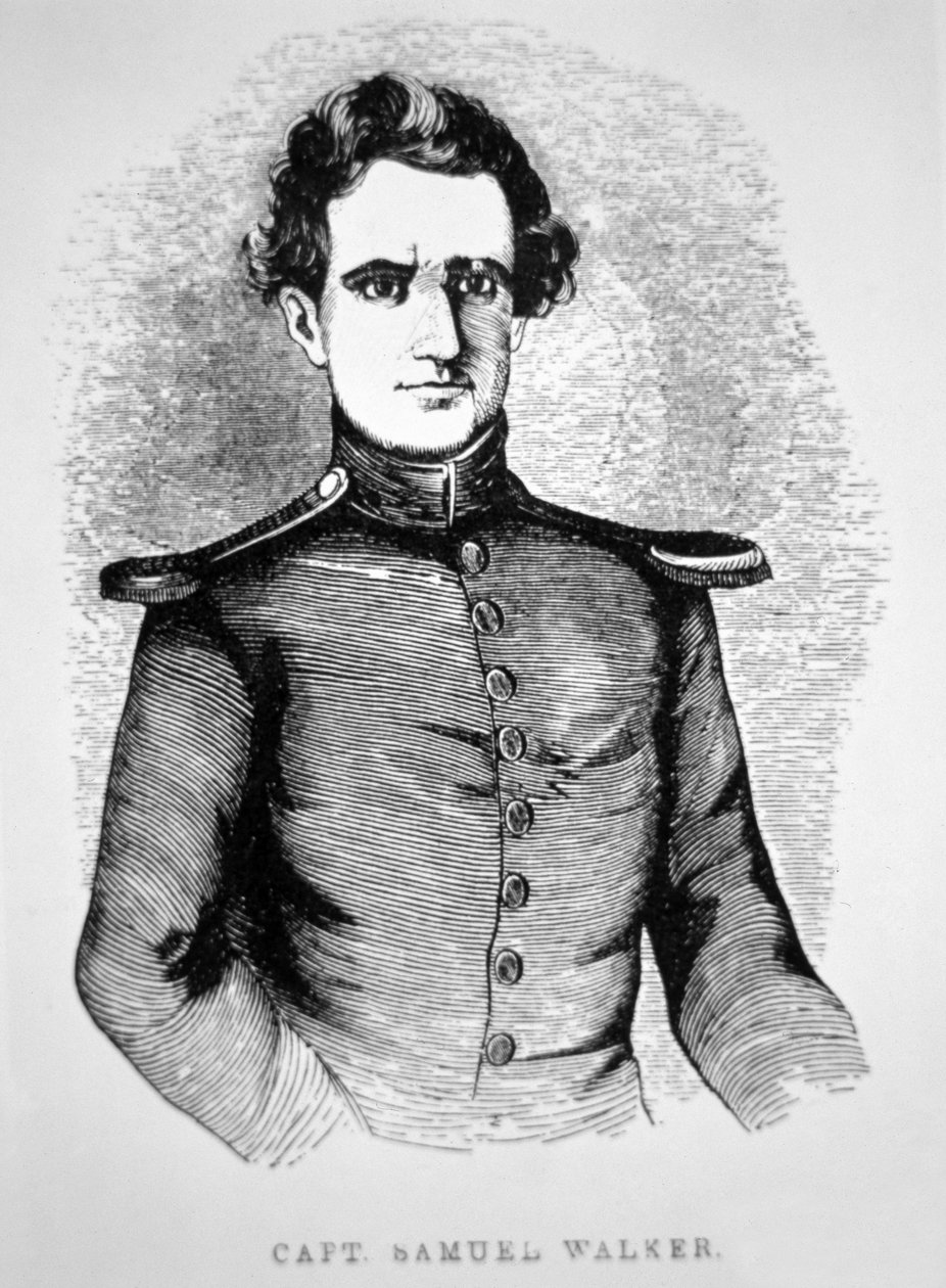 Kapten Samuel Walker (1815-47) 1847 (gravyr) av American School