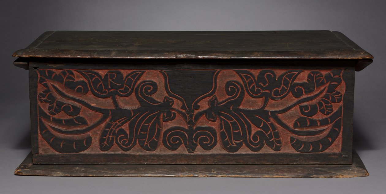 Utskuren ask, 1680-1700 av American School