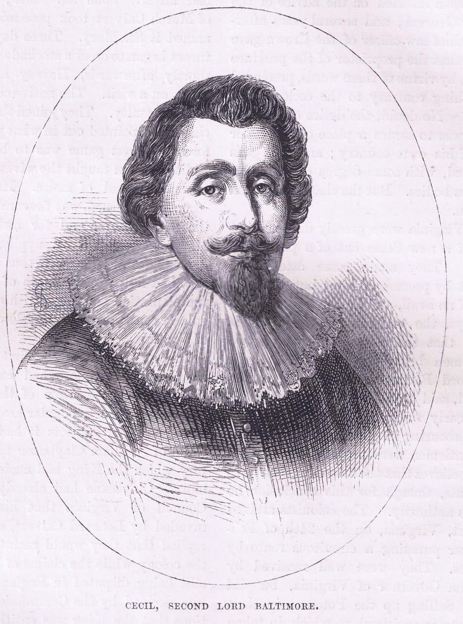 Cecil, andra Lord Baltimore, illustration från Cassell