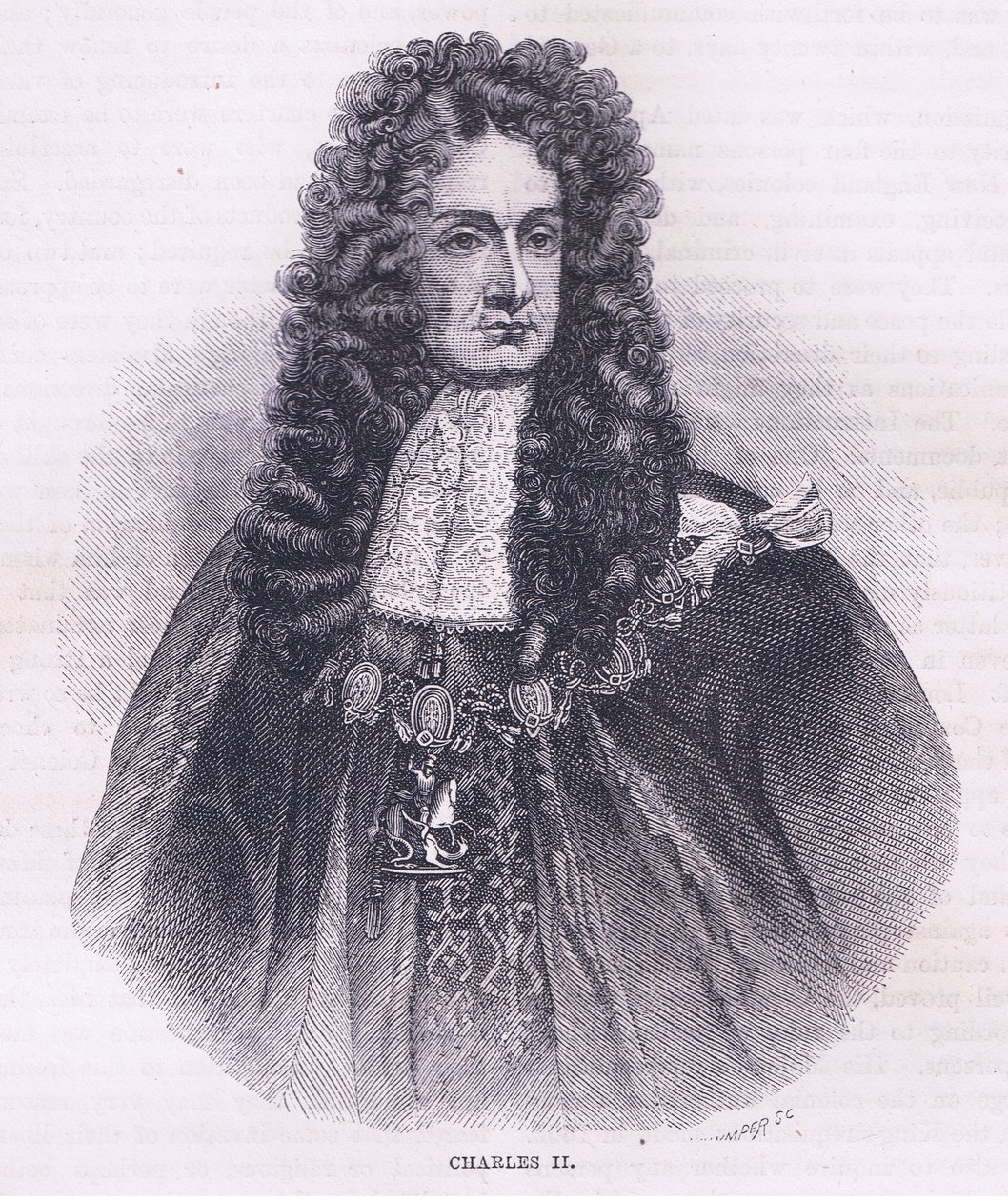 Charles II (1664), illustration från Cassell