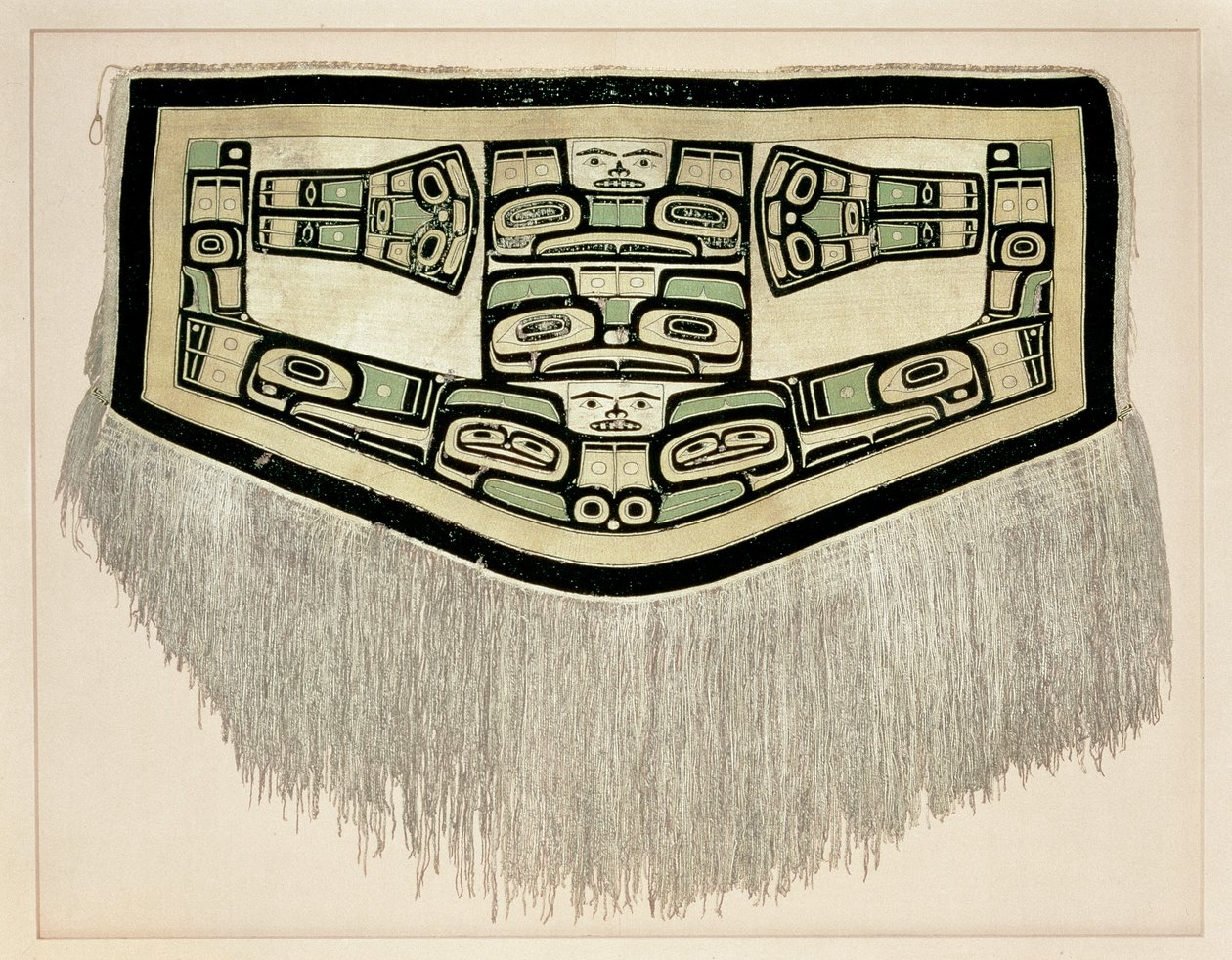 Chilkat Blanket, före 1832 (ull från bergsget och bark från gul cederträ) av American School