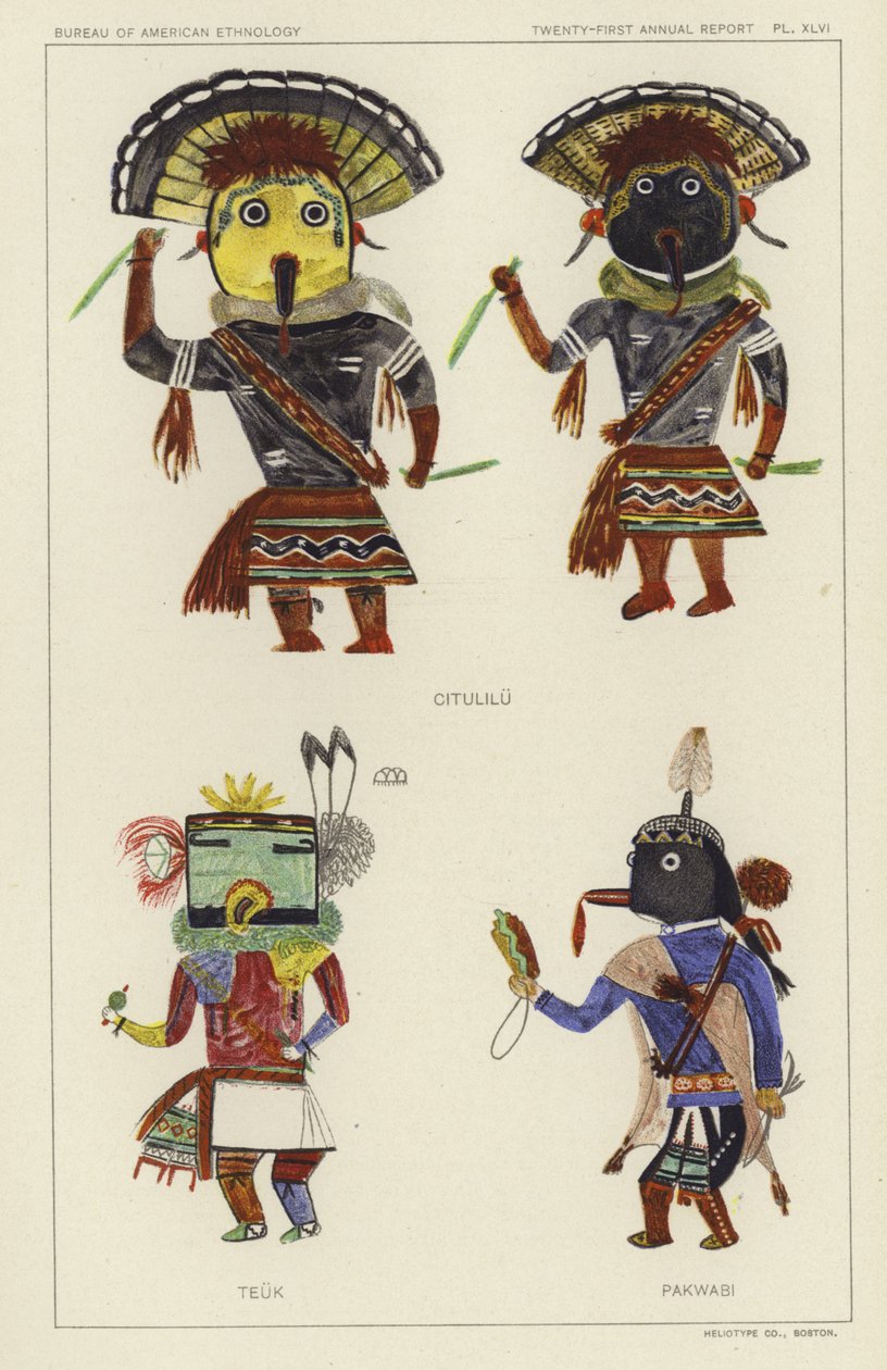 Citulilu, Teuk, Pakwabi (färglitografi) av American School