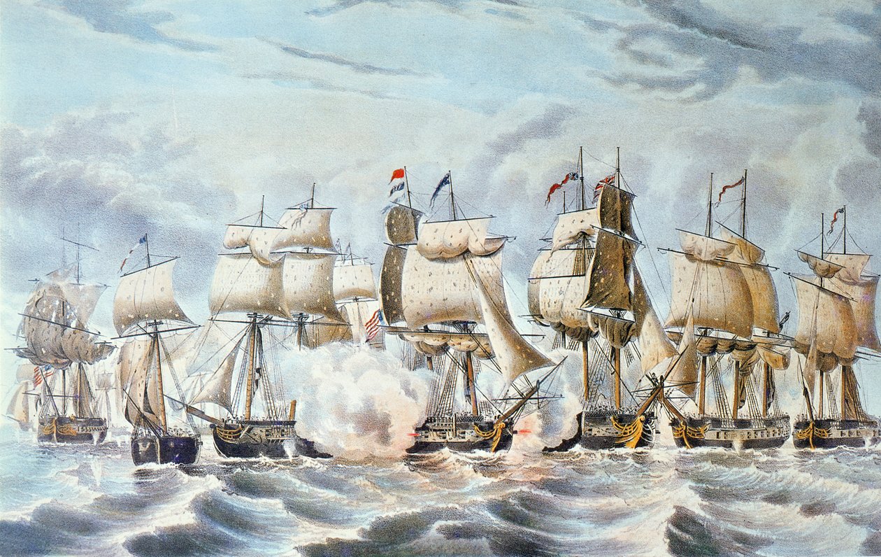 Commodore Perrys seger på Lake Erie av American School