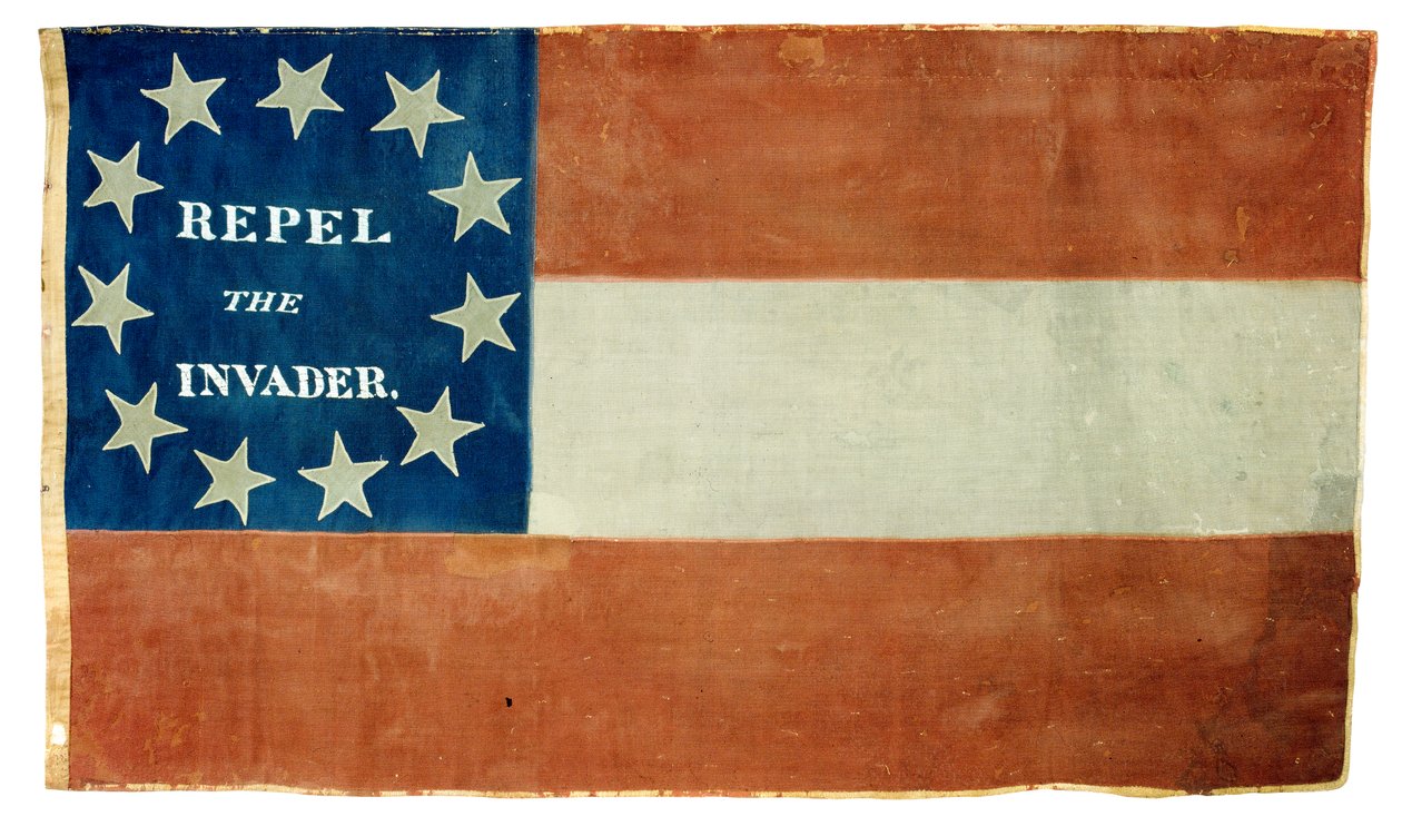 Konfederationens nationalflagga (textil) av American School
