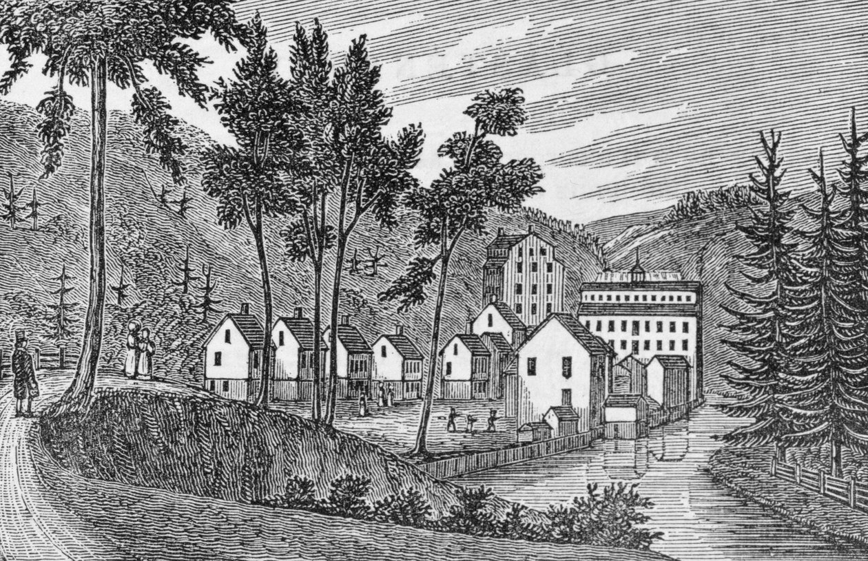 Bomullsfabriksby, Glastenbury, från 