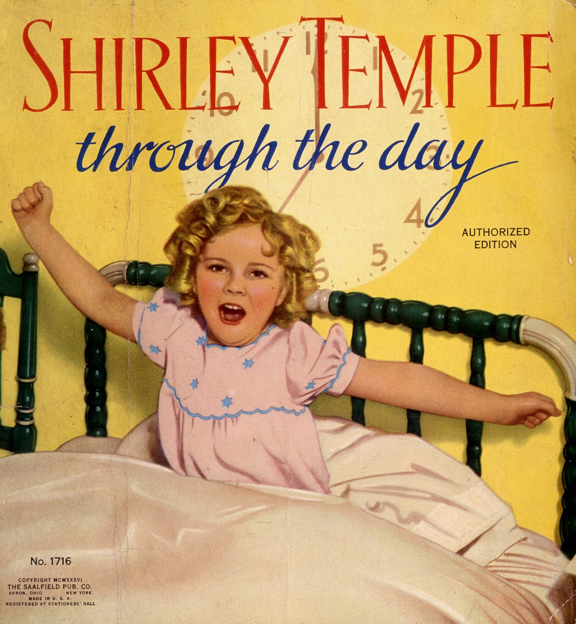 Omslag till en amerikansk tidskrift: Shirley Temple, amerikansk filmskådespelerska vid 6 års ålder (1929-). av American School