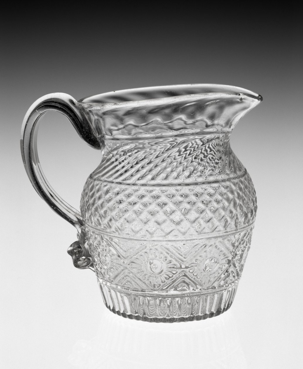 Gräddkanna, ca. 1820-1840 (blyglas) av American School