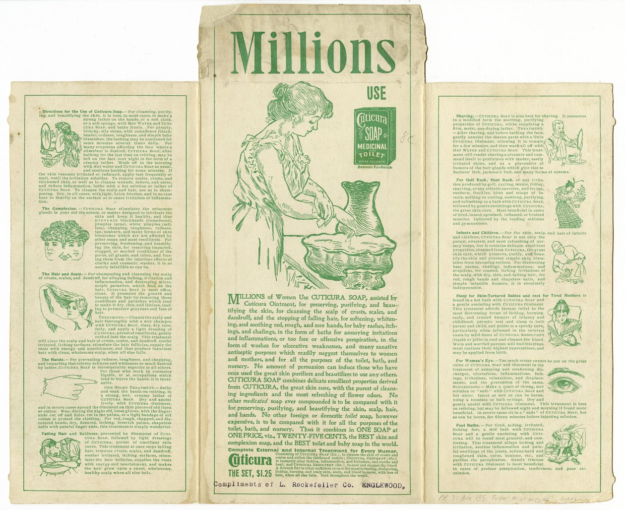 Cuticura Soap [vikt handelskort eller kartong a tergo] av American School