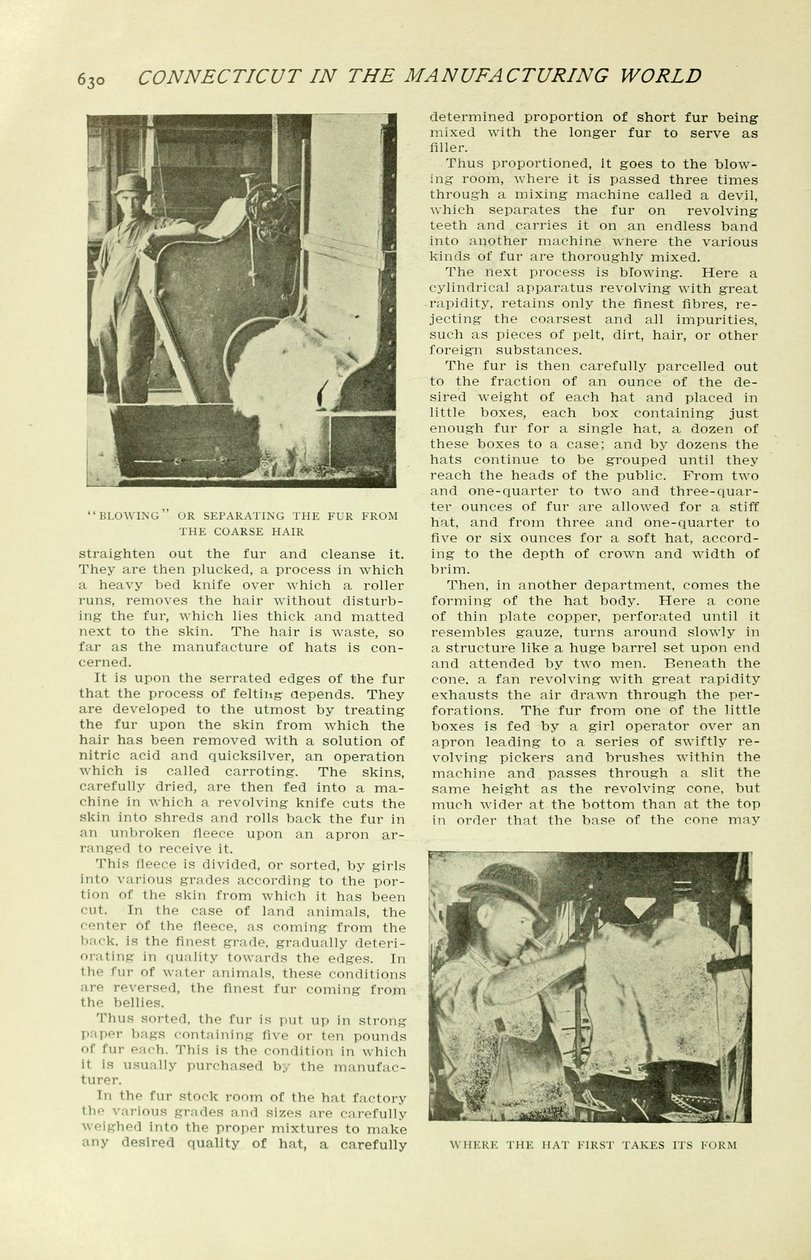"Danbury Leads the World in Hatting" av J. Moss Ives, från The Connecticut Magazine v.7 av American School
