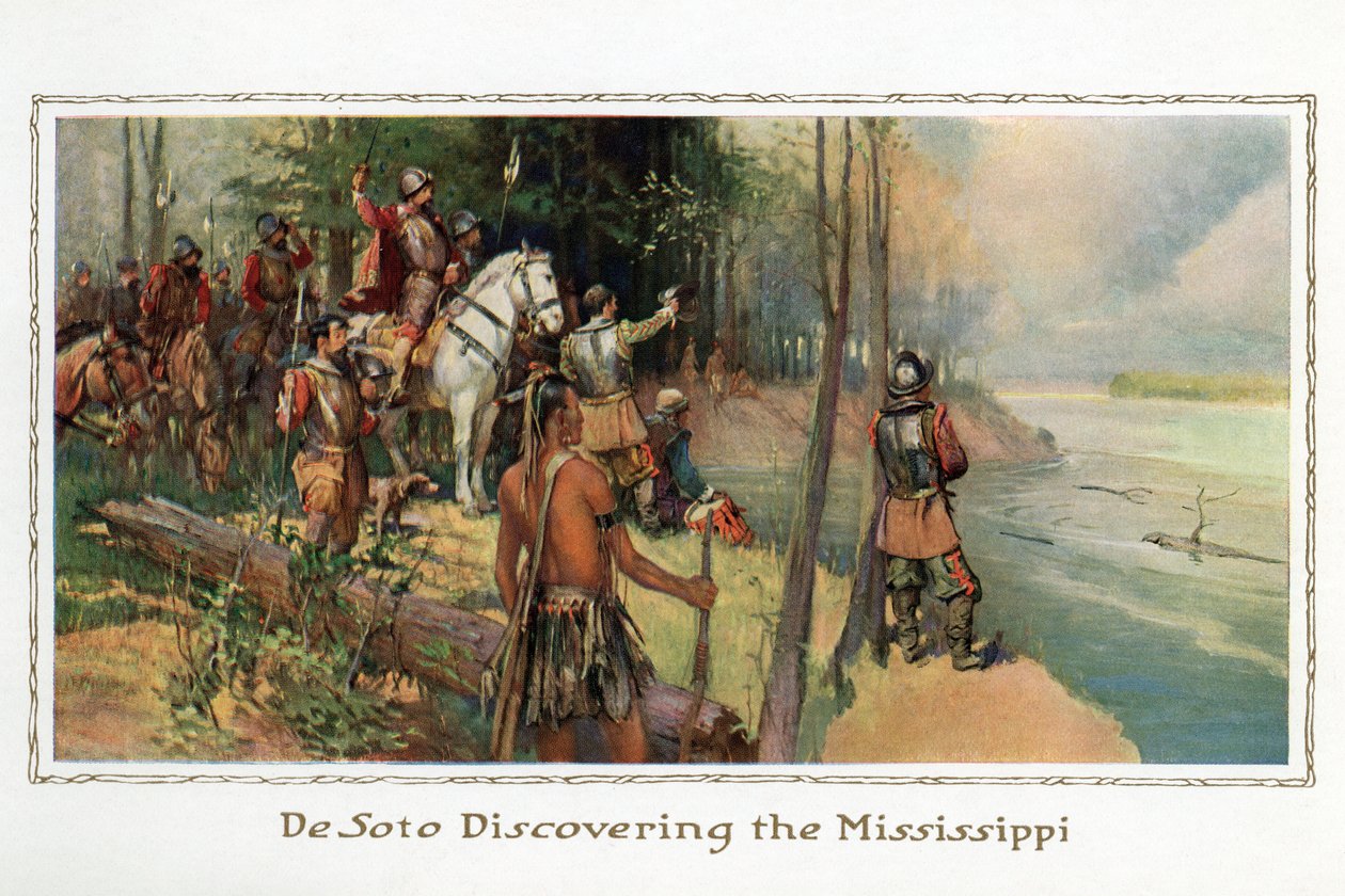 DeSoto på upptäcktsfärd längs Mississippi av American School