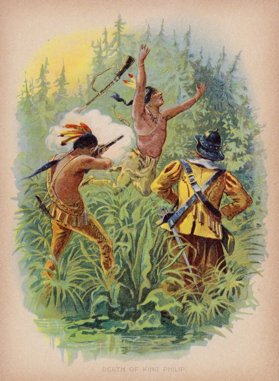 Kung Filips död (gravyr) av American School