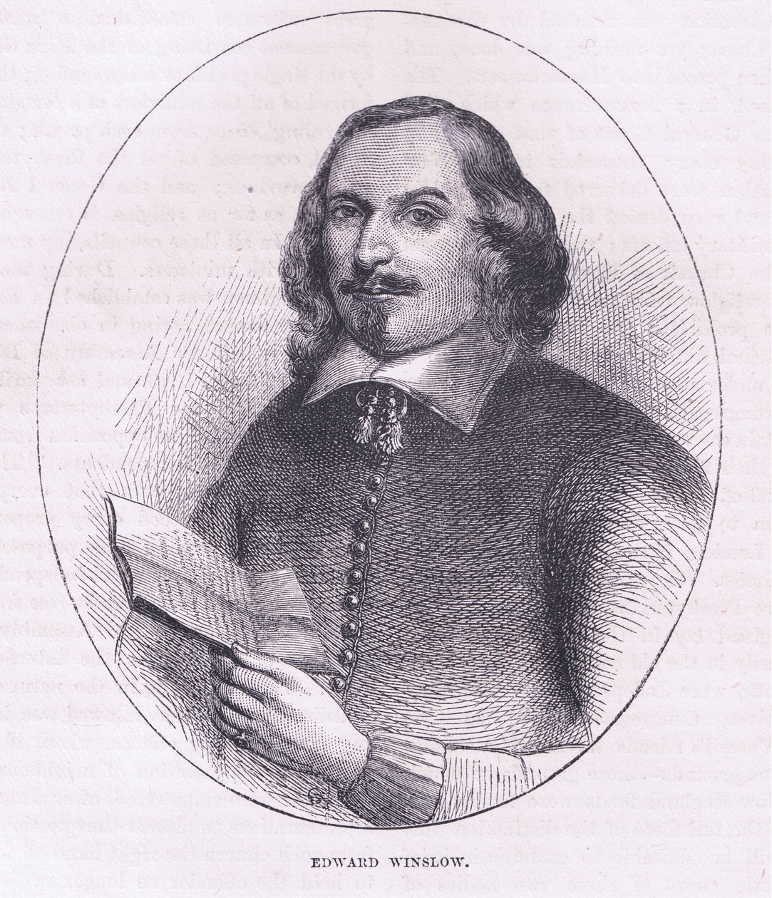 Edward Winslow, illustration från Cassell