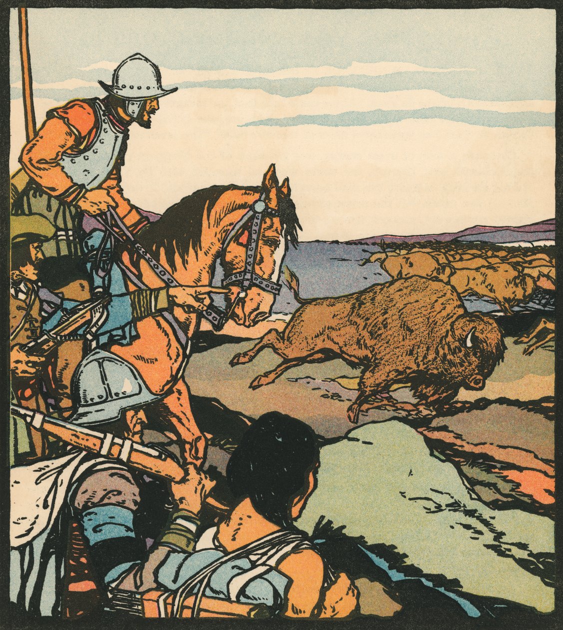 Upptäckare: Francisco Vasquez de Coronado i Kansas av American School