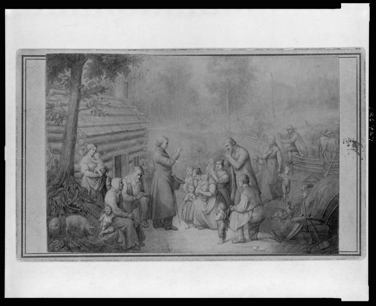Fader Fenwicks upptäckt av de första katolikerna i Ohio, ca 1870 av American School