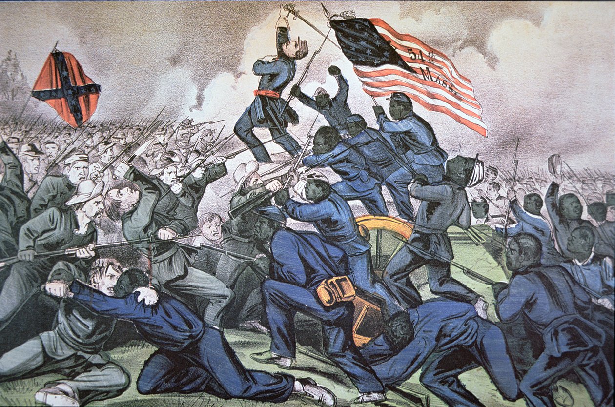Fort Wagner stormades av 54:e Massachusetts (färgade) regementet av American School