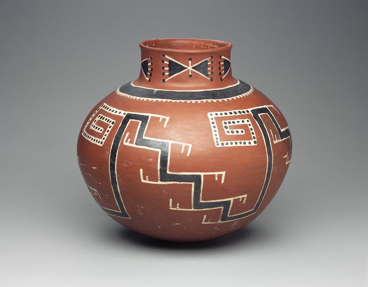 Foumile polykrom burk, Anasazi, 13001500 (keramik) av American School