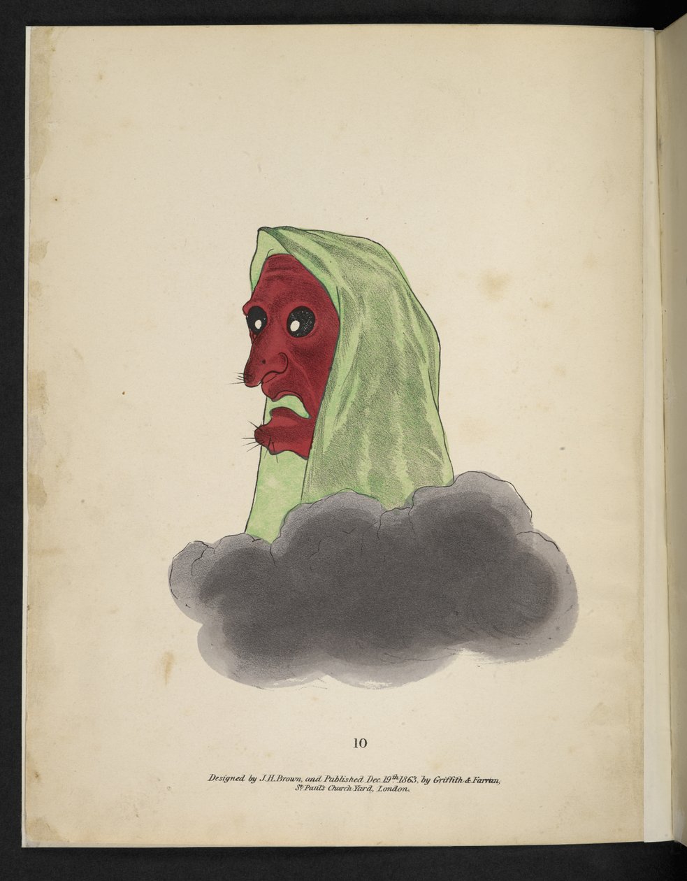 Frontispice, A red faced spectre, från 