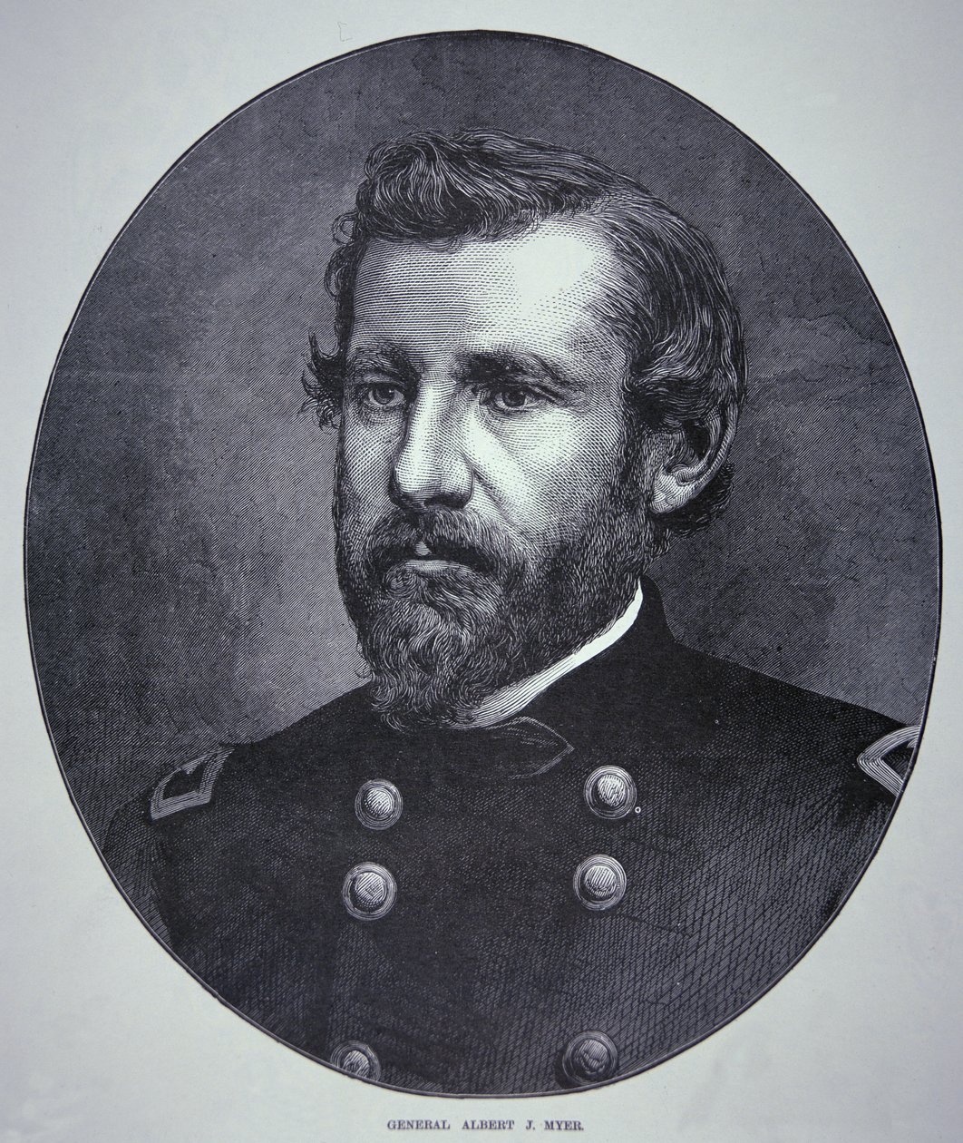 General Albert James Myer (1828-80) (gravyr) av American School