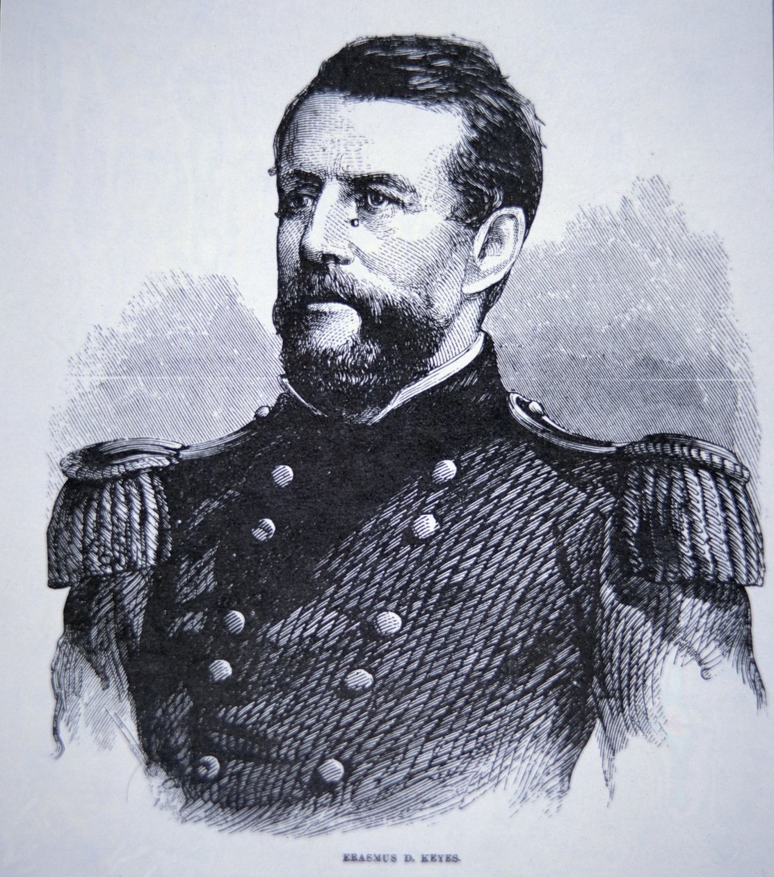 General Erasmus Keyes (1810-95) (gravyr) av American School