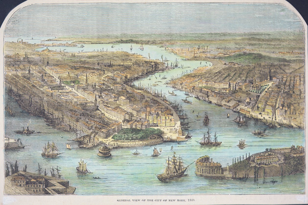 Allmän bild av staden New York av American School