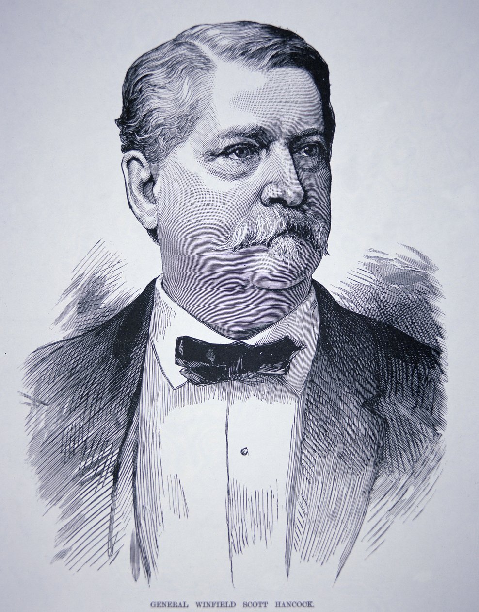 General Winfield Scott Hancock (1824-86) (gravyr) av American School