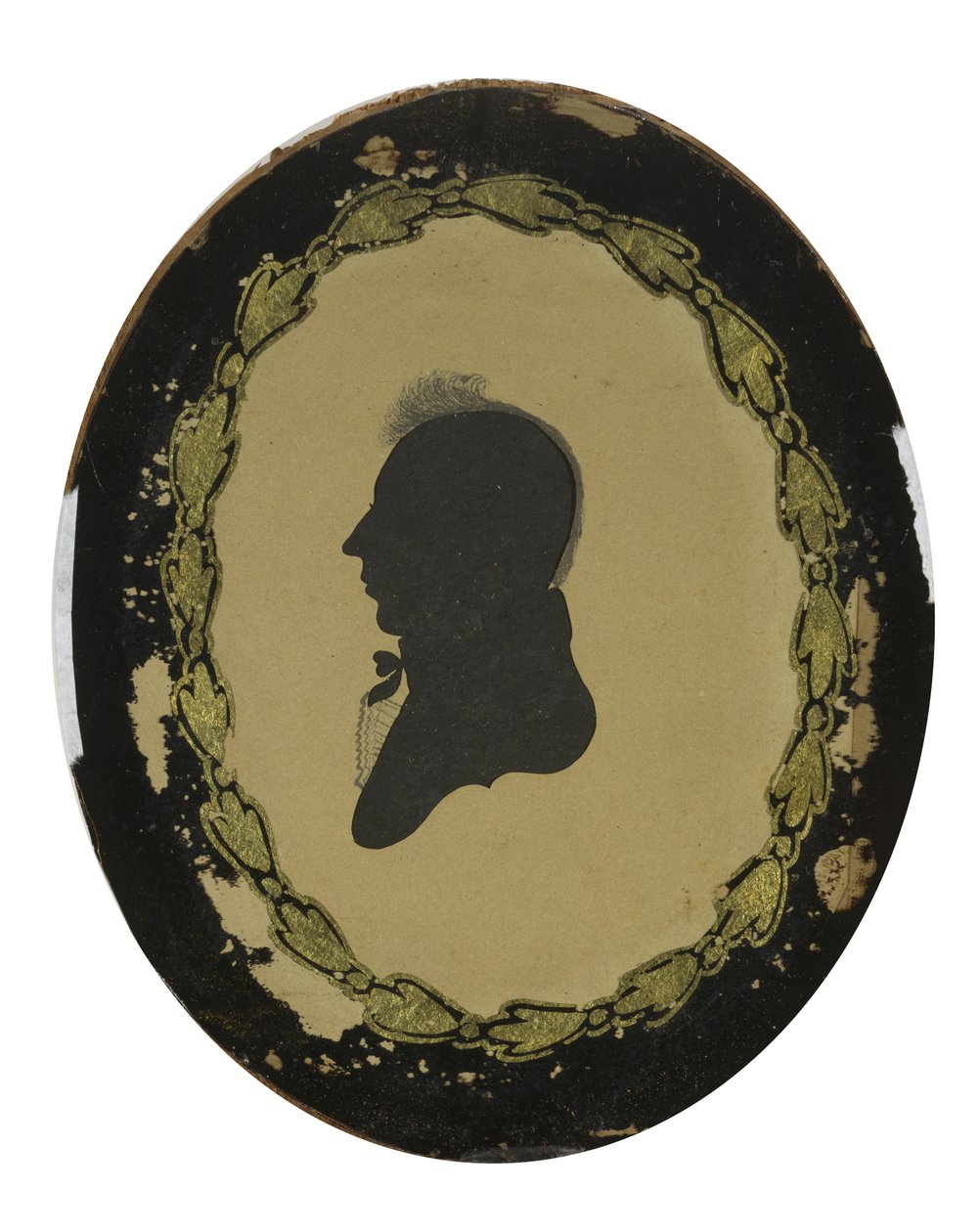 Ihålig silhuett av en man, ca. 1800-1805 (vävt papper med svart bläck) av American School
