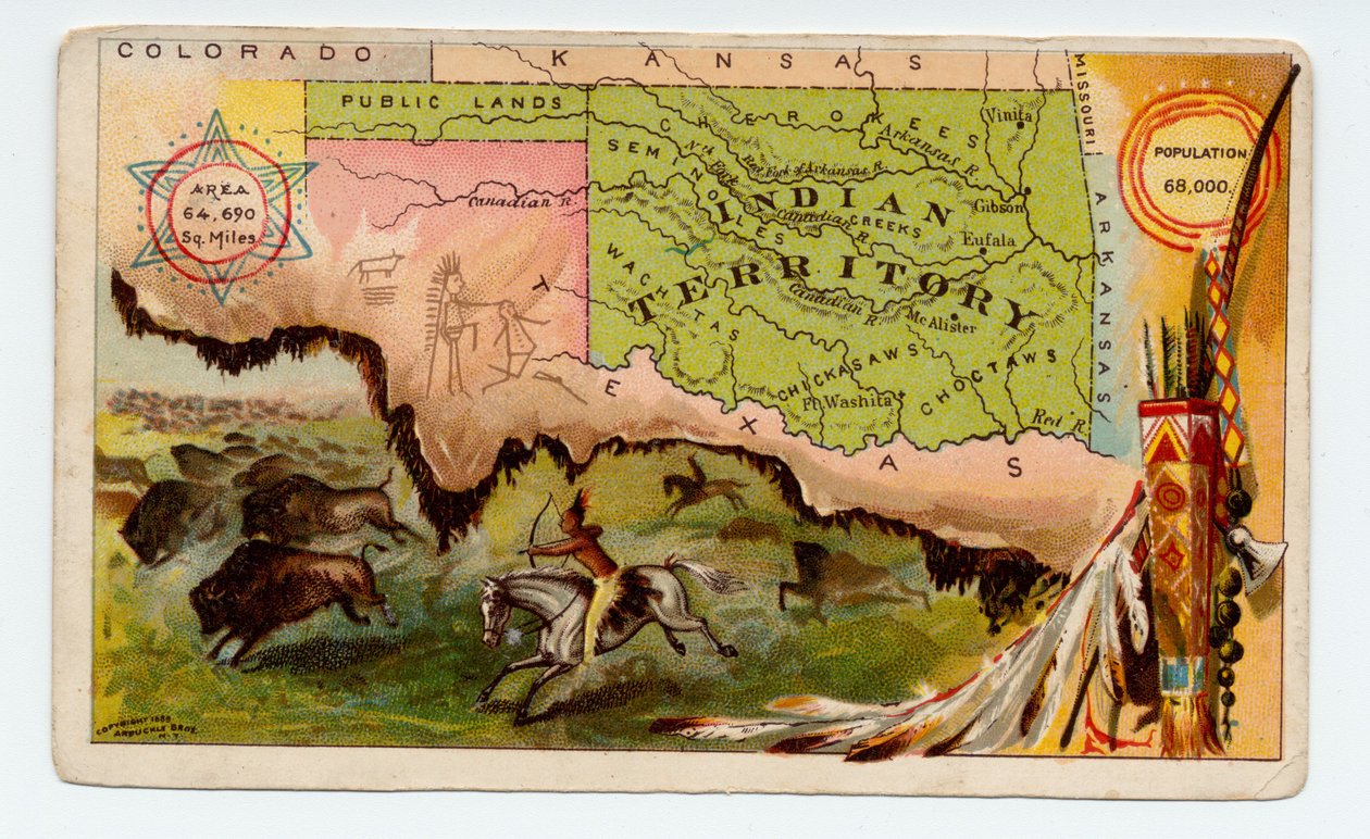 Indiskt territorium [Oklahoma], 1889 av American School
