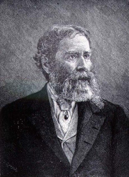 James Russell Lowell (1819-1891) (gravyr) av American School